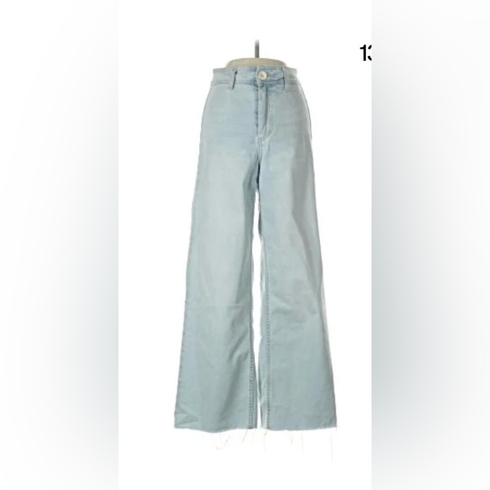 OAT New York Women's Light blue WIDE LEGGED Blue Jeans Sz 6/28